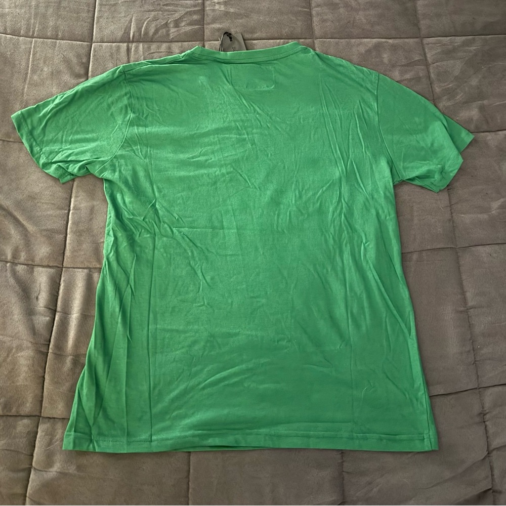 Soul Star Green 'Born Lucky' Graphic T-Shirt - Picture 6 of 6